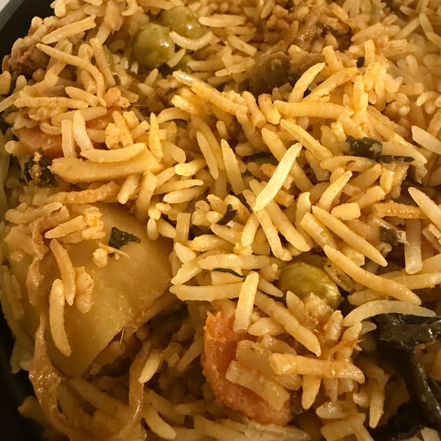 Vegetable Biryani.